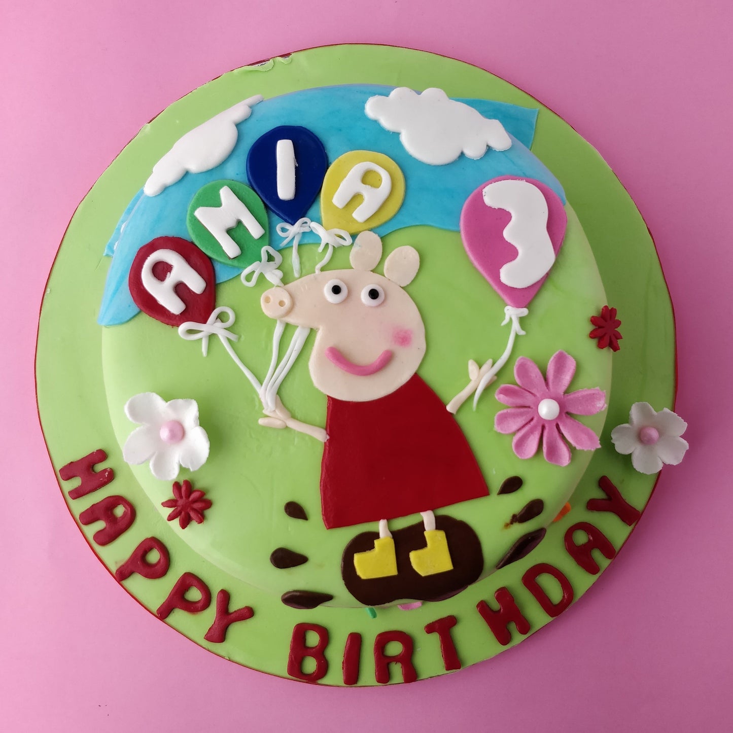 legateaucakes Peppa in the Garden Cake