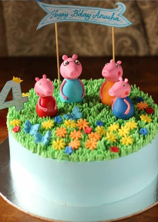 legateaucakes Peppa with Friends Celebration Cake