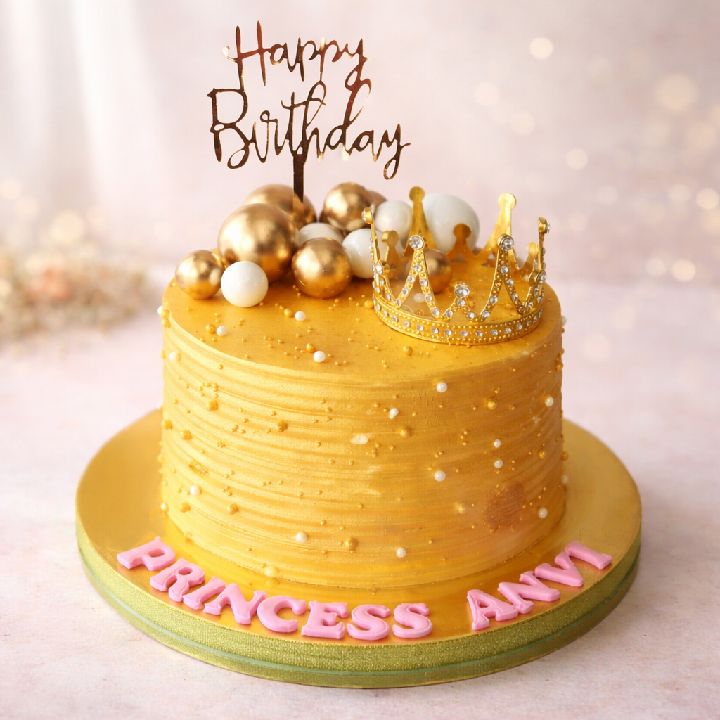 Golden Princess Cake