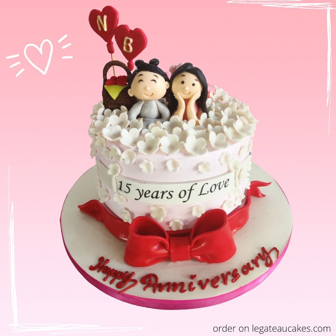Best Anniversary Theme Cake In Ahmedabad | Order Online