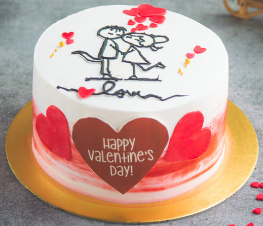 legateaucakes 1kg / Rasmalai / Eggless Anniversary Love Cake