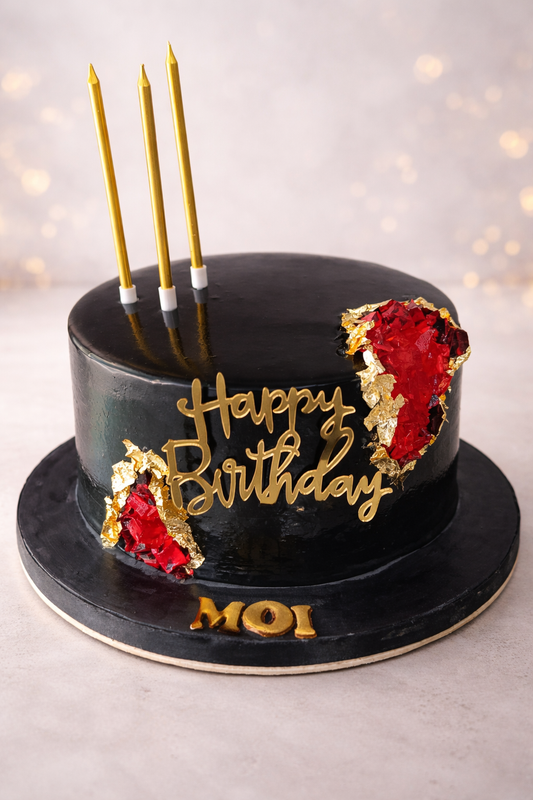 Midnight Luxe Birthday Cake