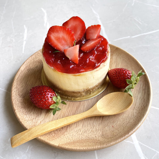 Strawberry Baked Cheesecake