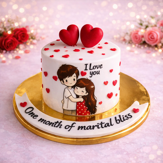 Love Struck Valentine Cake