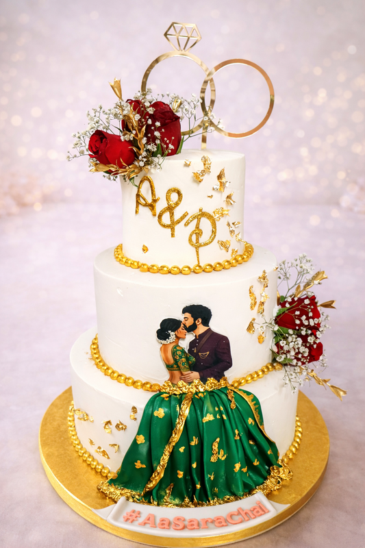 Royal Engagement Elegance Cake