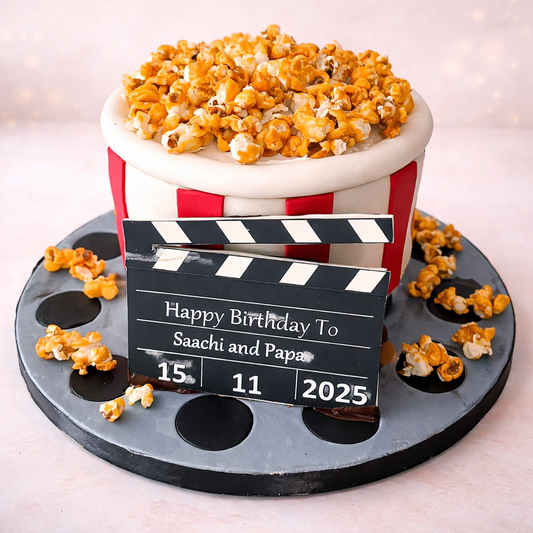 Movie Night Popcorn Cake