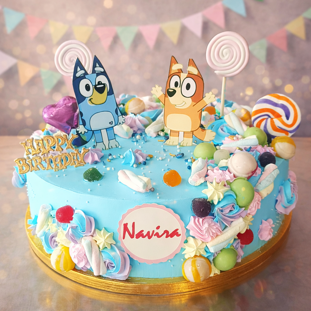 Bluey & Bingo Candy Dream Cake