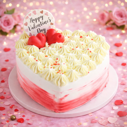 Red Velvet Heart Cake