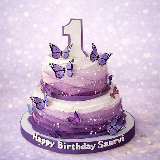 Butterfly Dream – First Birthday Cake