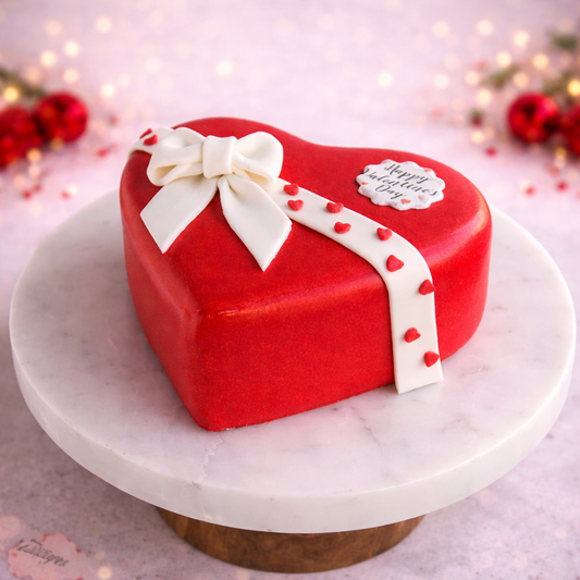 Little Fondant Heart Cake