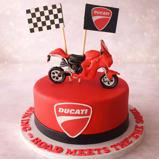 Ducati Racing Theme Cake