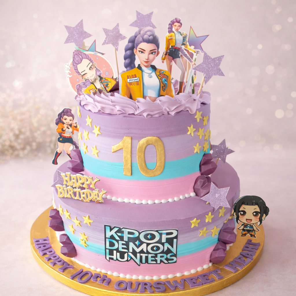 K-Pop Star Birthday Cake