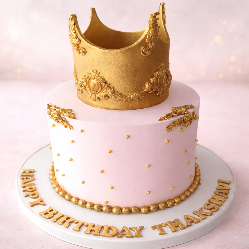Regal Gold Crown Cake