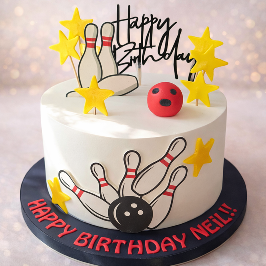 Bowling Bash Birthday Cake