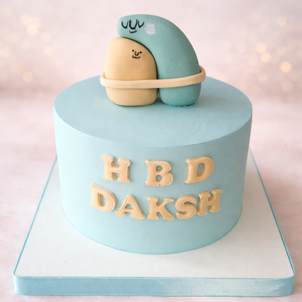Soft Hug Birthday Cake