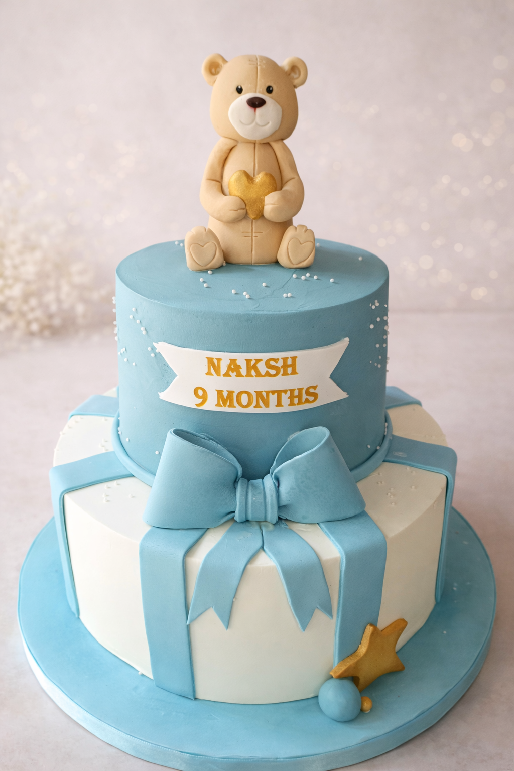 Teddy Bow Celebration Cake