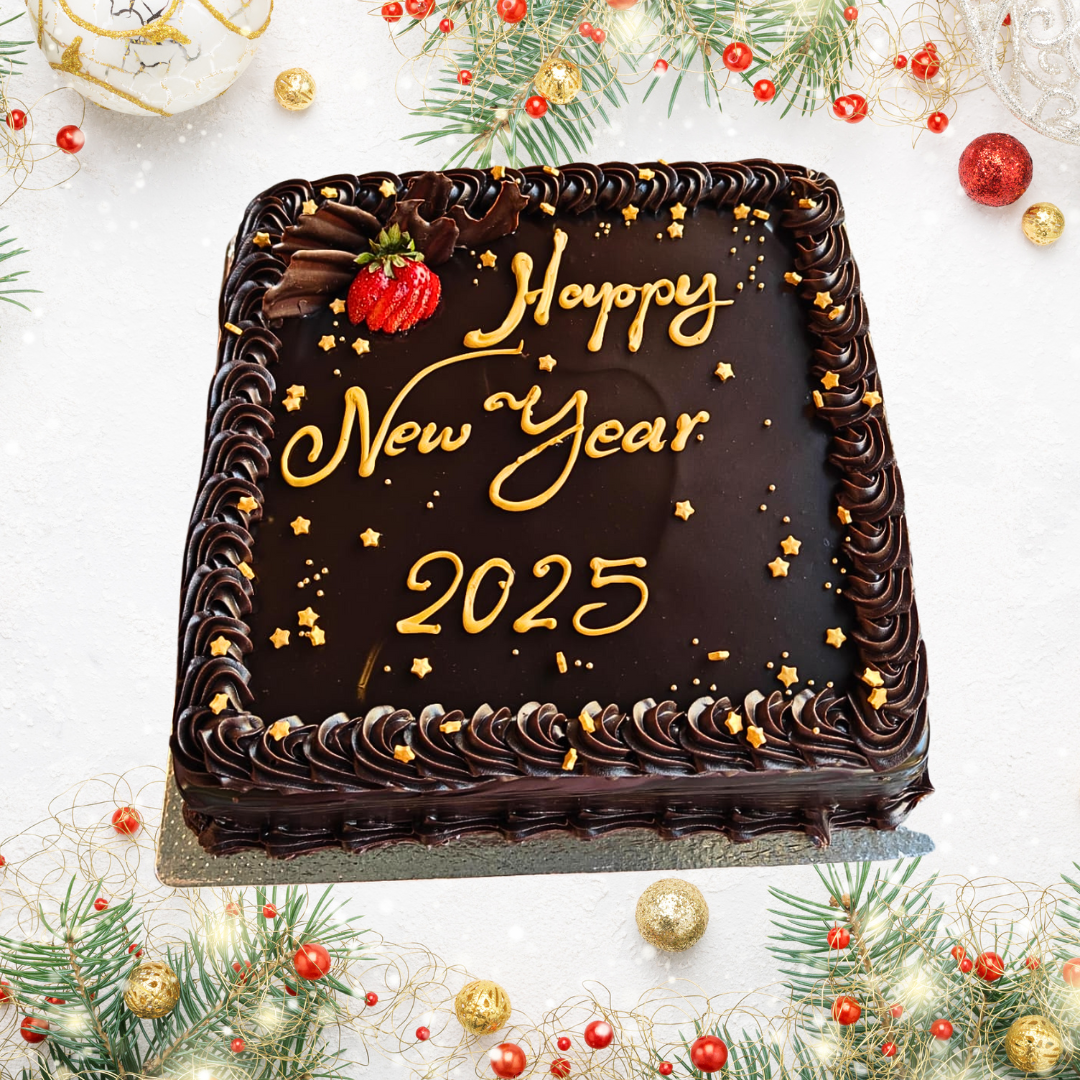 Chocolate Truffle New Year Cake