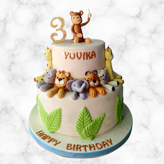 Animal Antics Cake