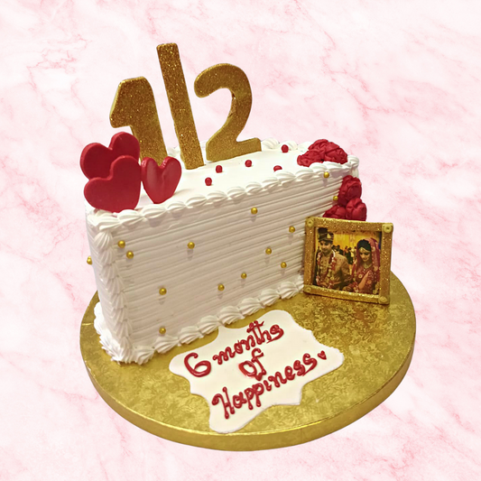 6-Month Anniversary Cake