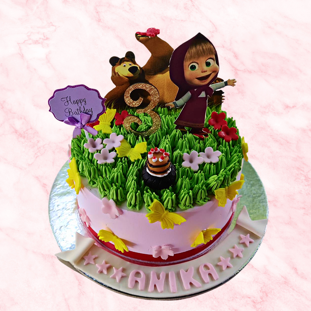 Forest Fun with Masha & Bear Cake