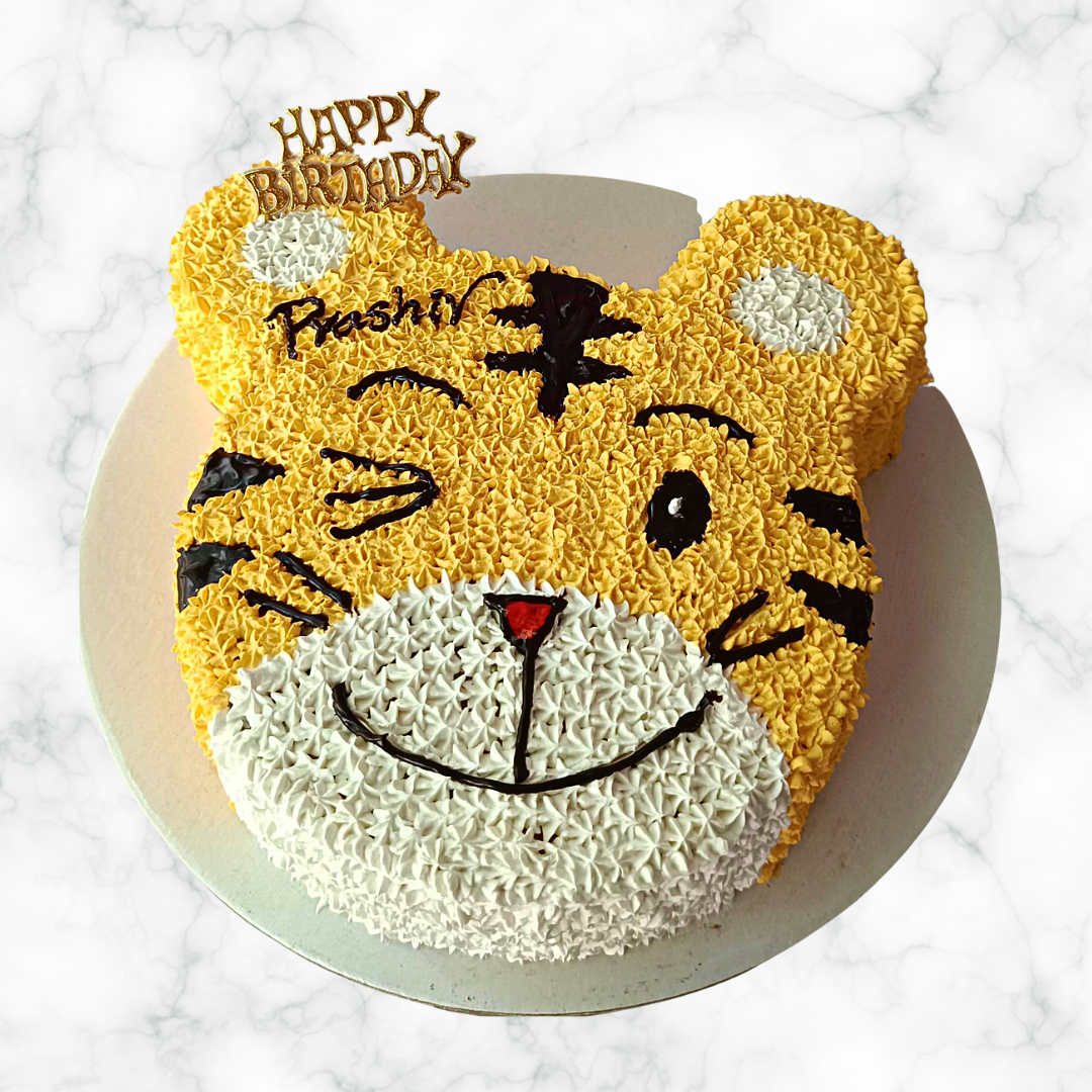 Tiger Face Cake