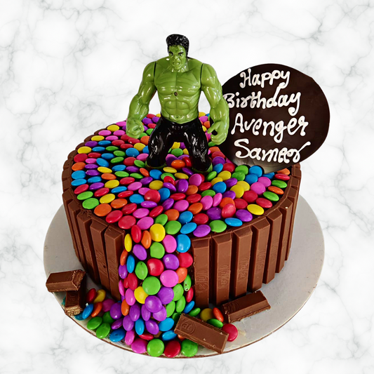 Hulk's Candy Chaos Cake
