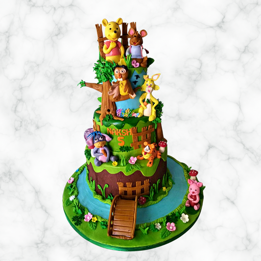 Winnie the Pooh Celebration Cake