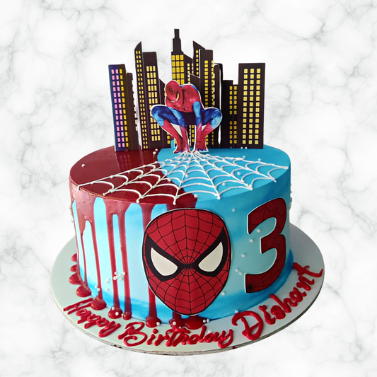 Spidey Swings into Action Cake