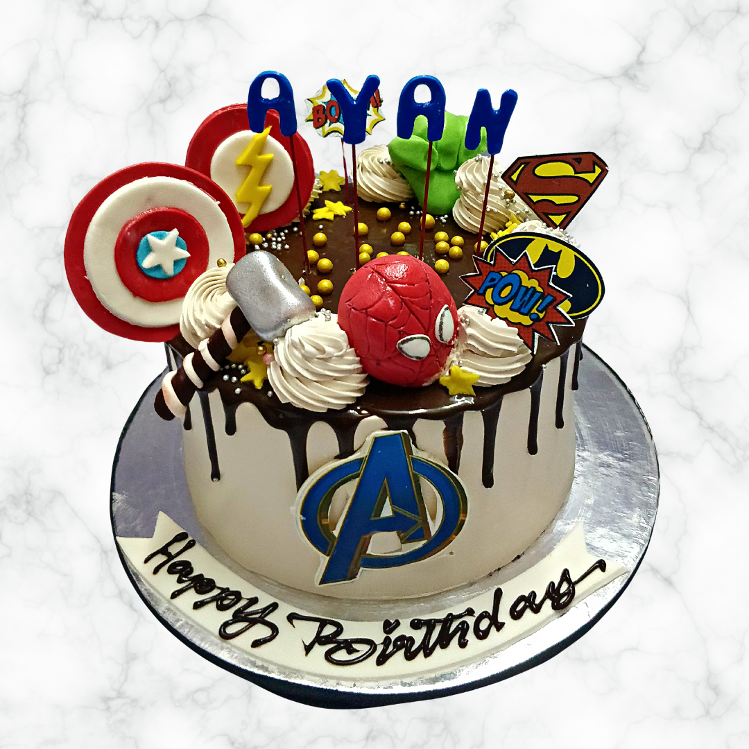 Superheroes Cake