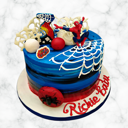 Relaxing Spidey Cake
