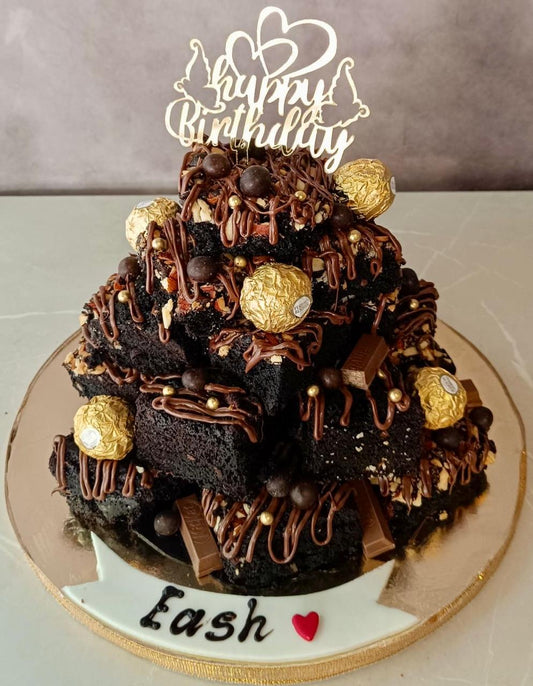 Brownie Tower Cake