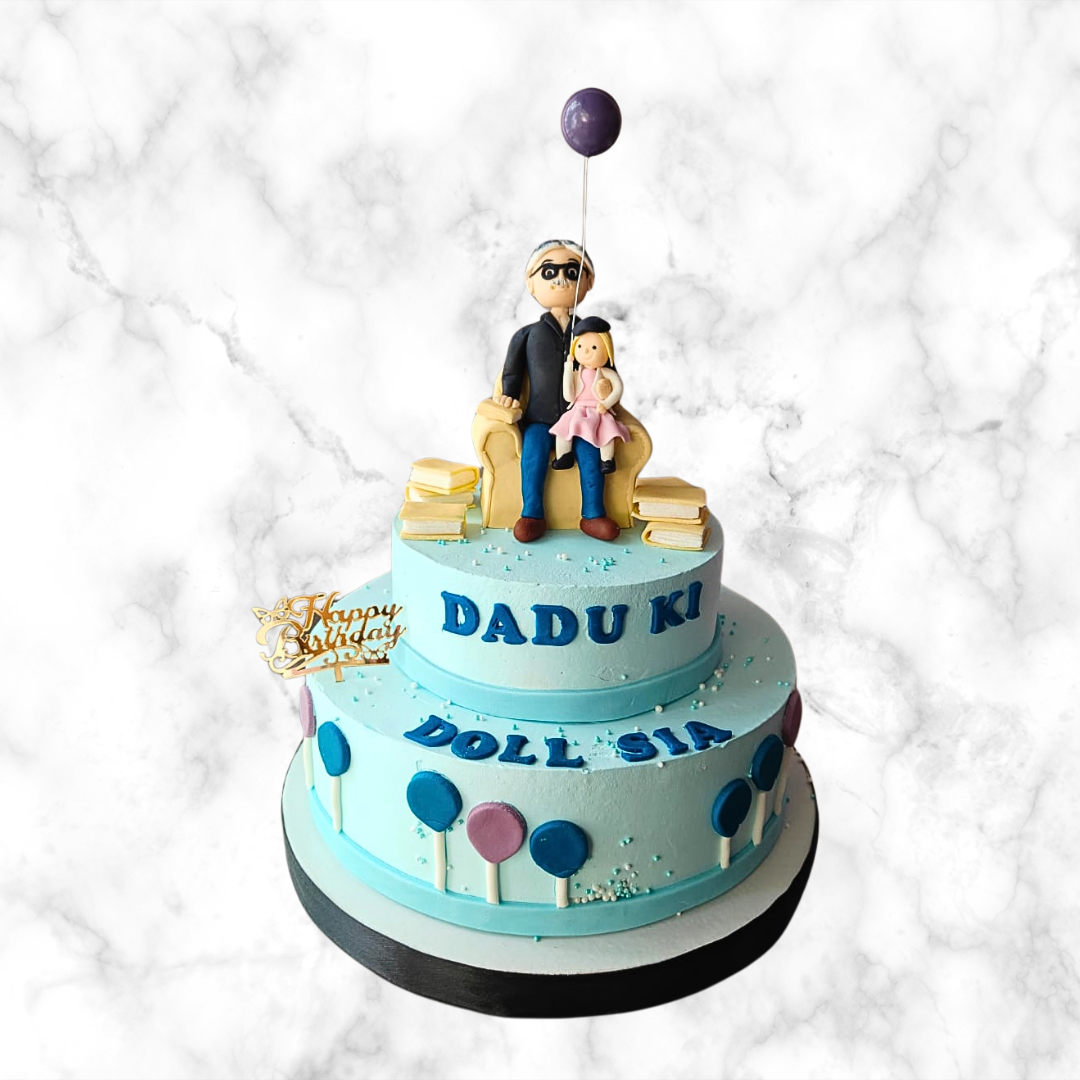 Grandfather-Granddaughter Bond Cake