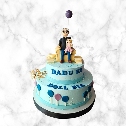Grandfather-Granddaughter Bond Cake