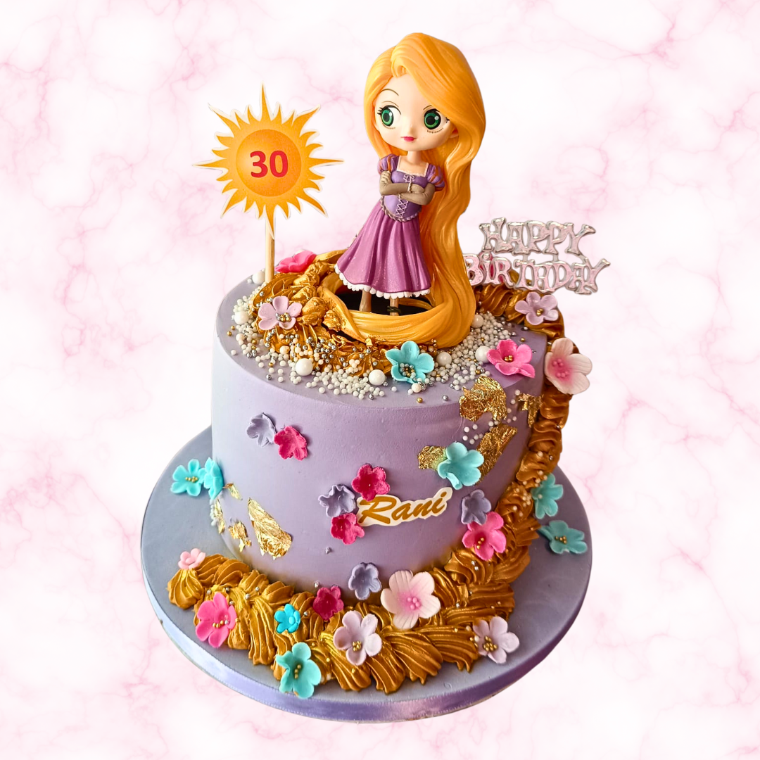 Rapunzel Fantasy Birthday Cake