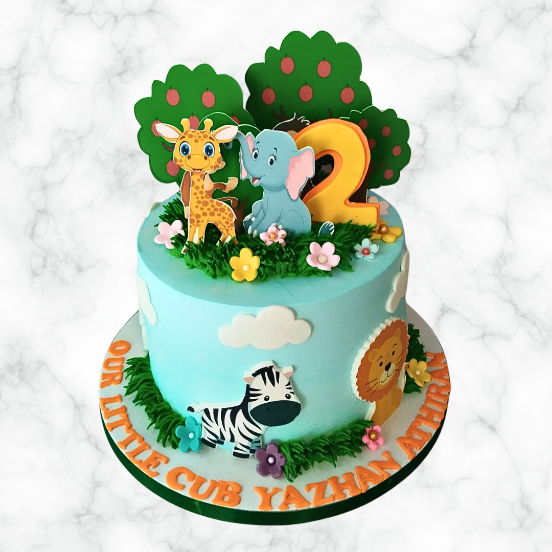 A Wildly Wonderful 2nd Birthday Cake