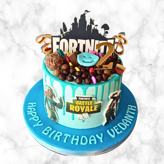Fortnite Battle Royale Birthday Cake