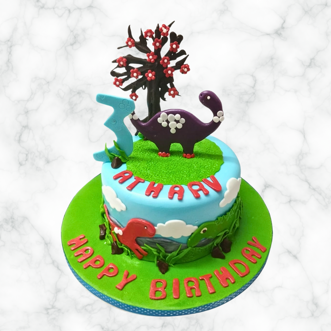 A 3-Rex's Birthday Cake