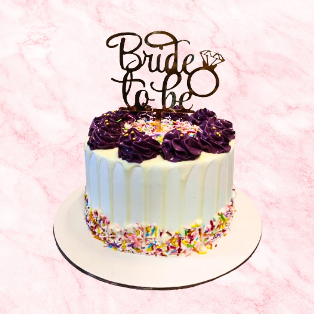 Bride To Be Drip Cake