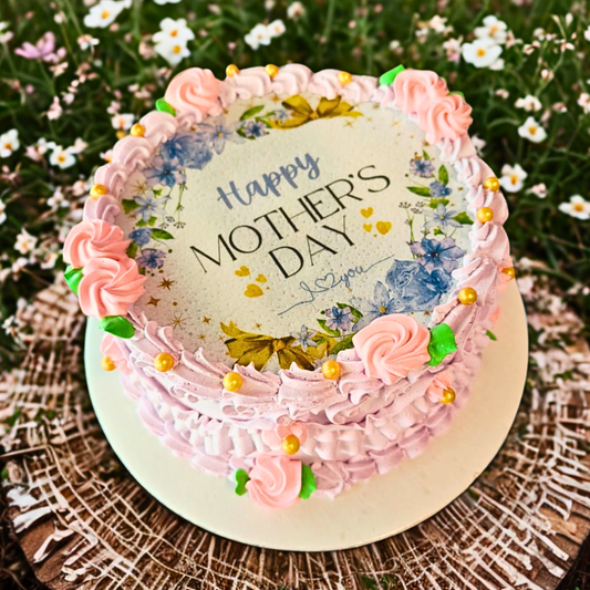 Burn-Away Floral Mother's Day Cake
