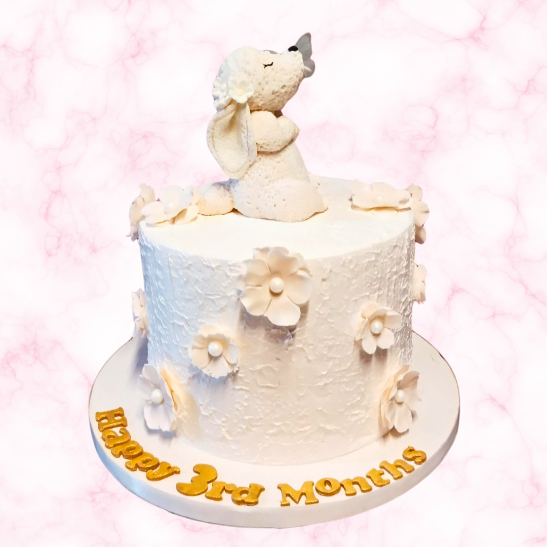 Floral Bunny Bliss Cake