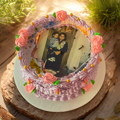 Burn-Away Floral Mother's Day Cake