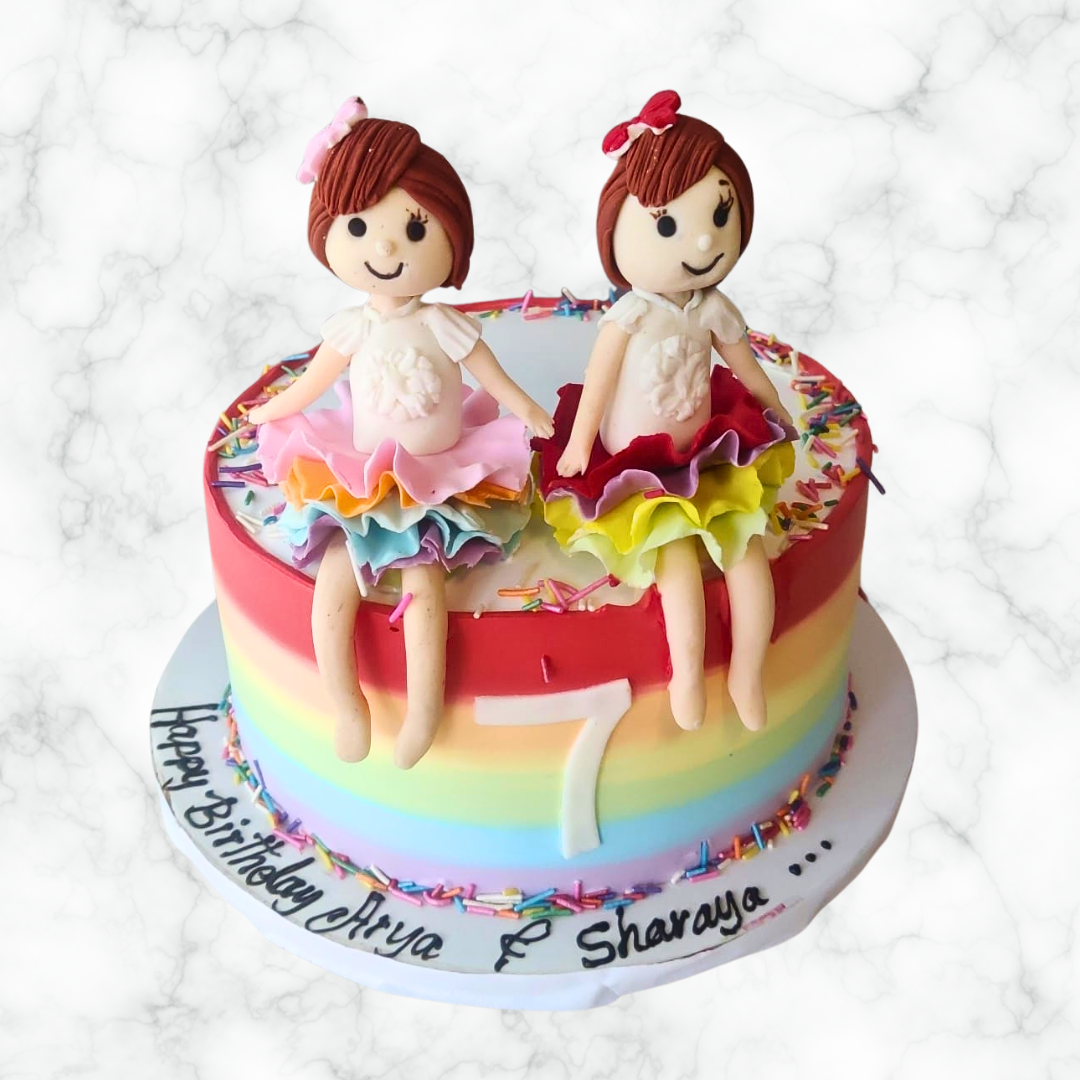 Twin Sister's Birthday Cake