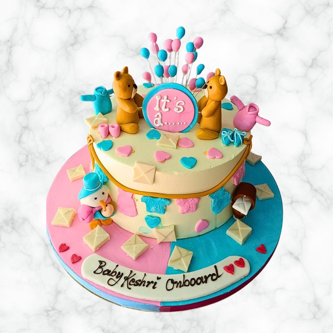 Baby Shower Teddy Cake