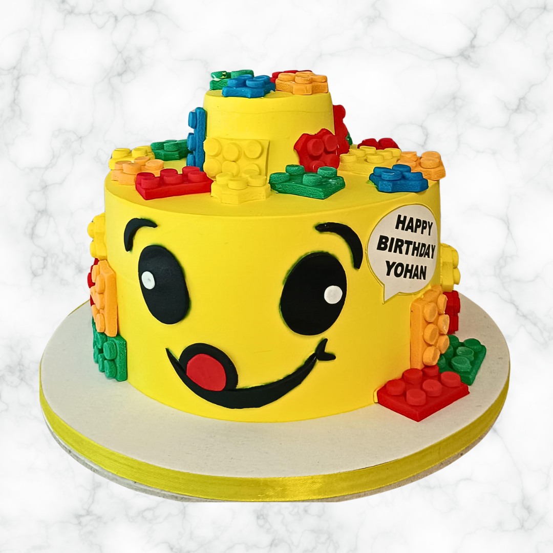 A Yummy Lego Face Cake