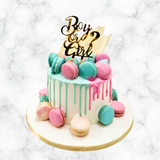 Baby Shower Macaron Overload Cake