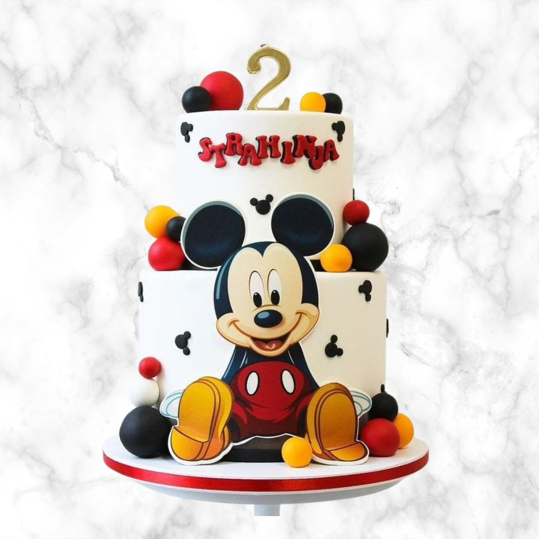 Mickey's Playful Two-Tier Delight