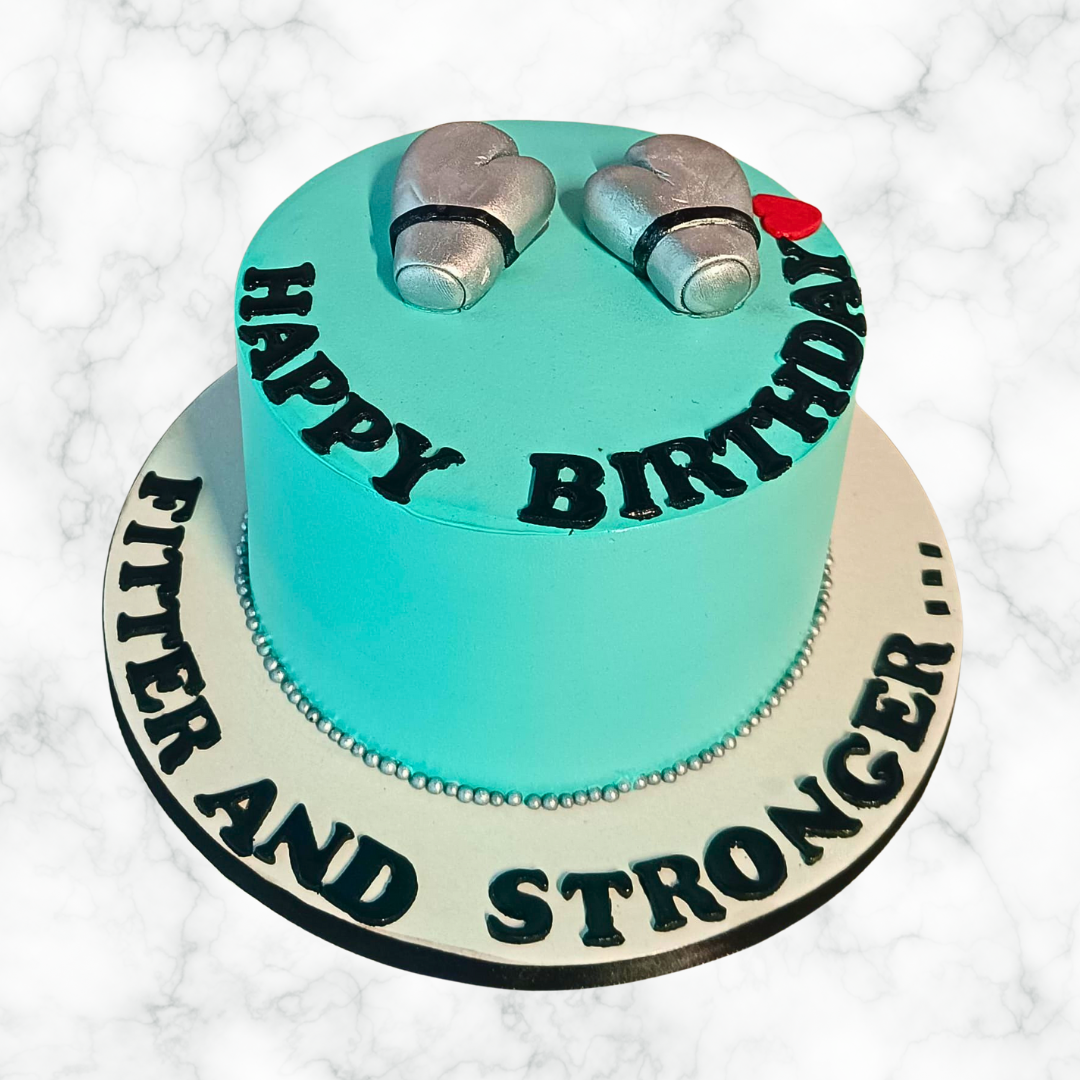 A Boxer's Bash Cake