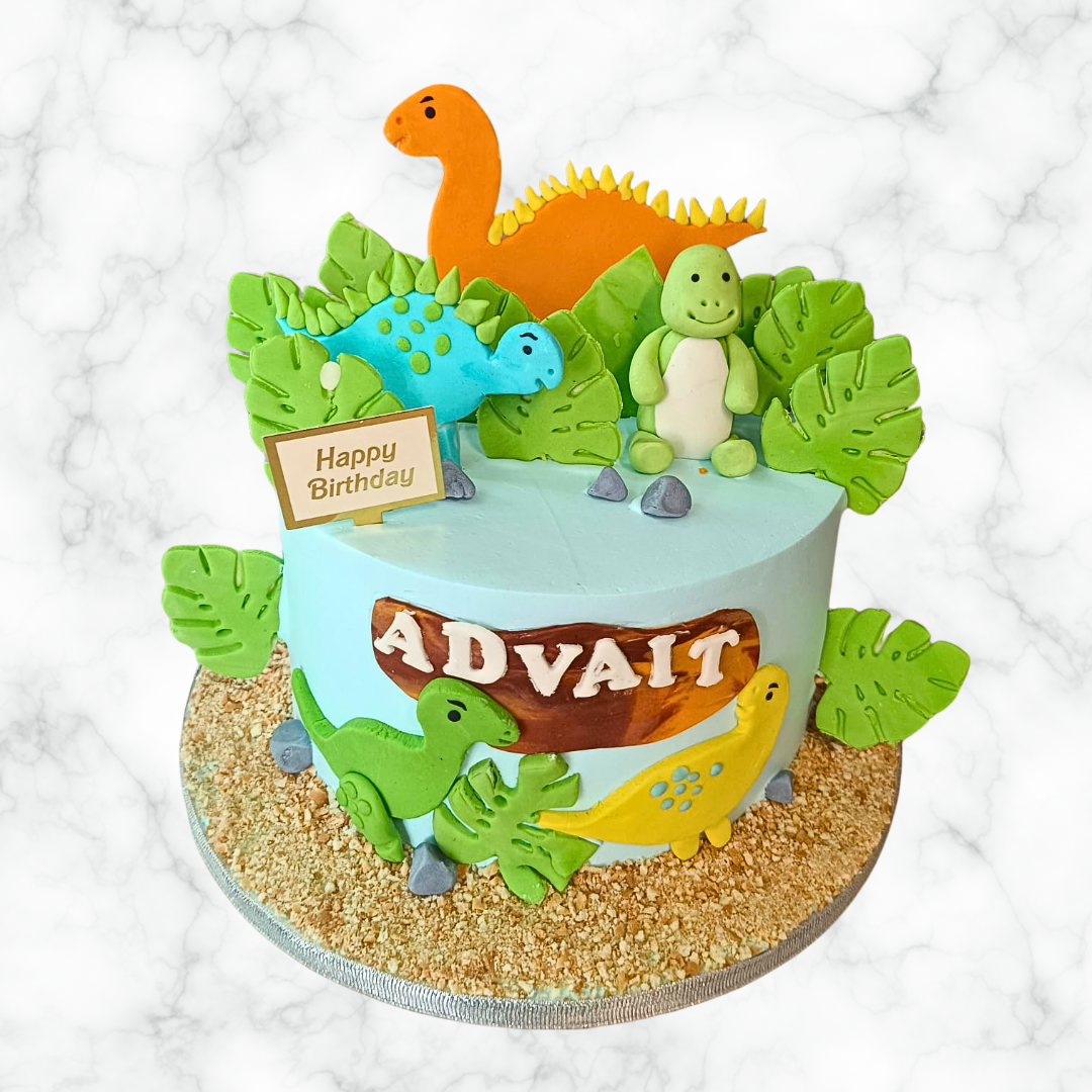 Dino Party Parade Cake