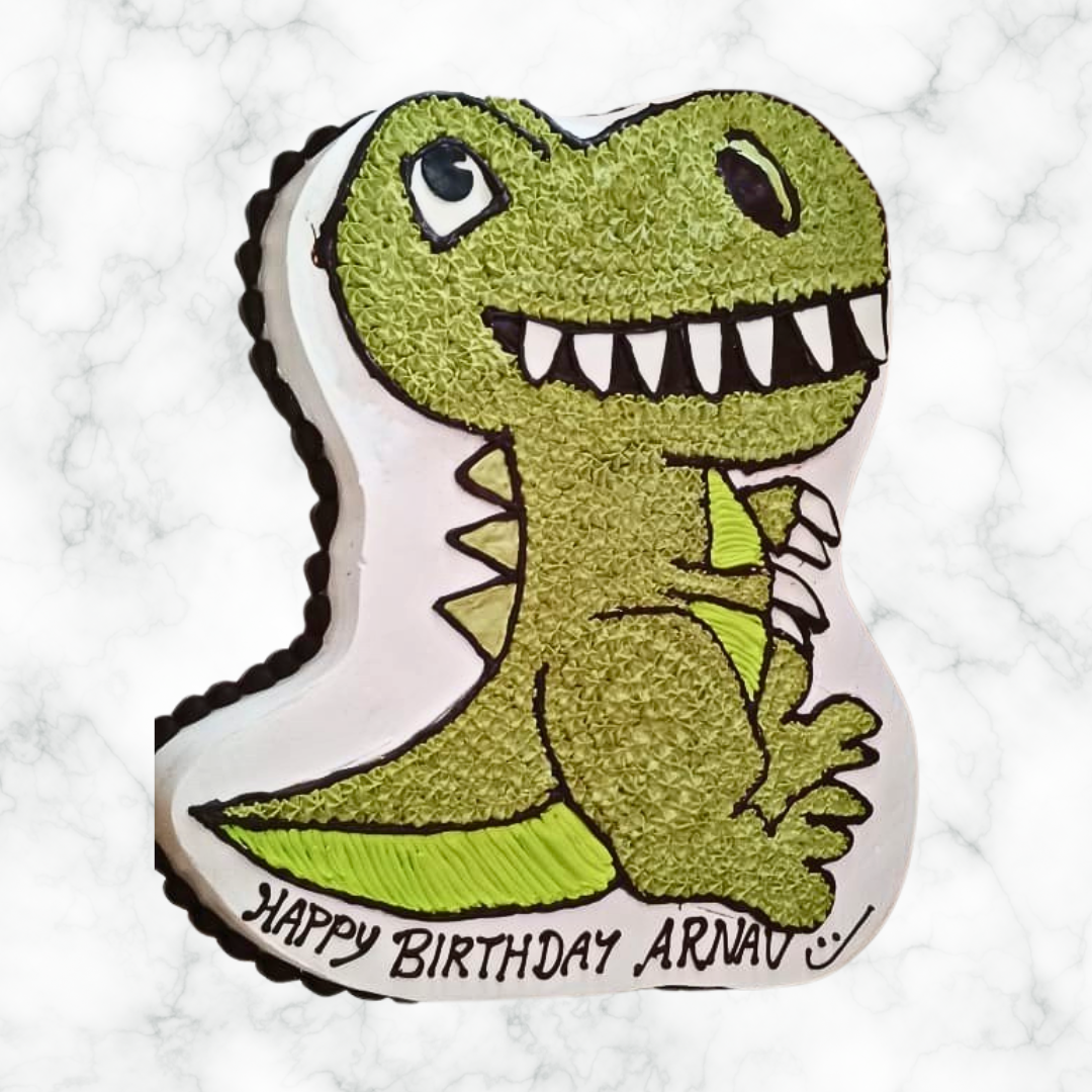 Dino in Disguise Cake