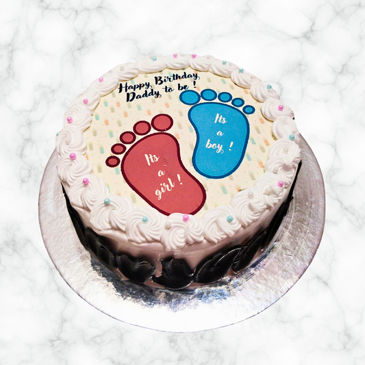 Baby Footprint Cake